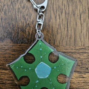 Treestar 2.5" Glitter Epoxy Acrylic Keychain