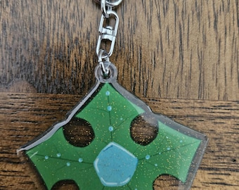 Treestar 2.5" Glitter Epoxy Acrylic Keychain