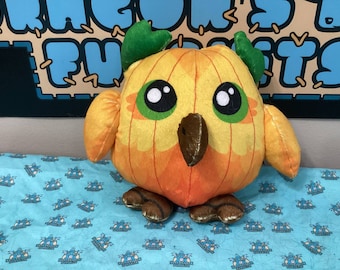 Pumpkin Owl Handmade Plush