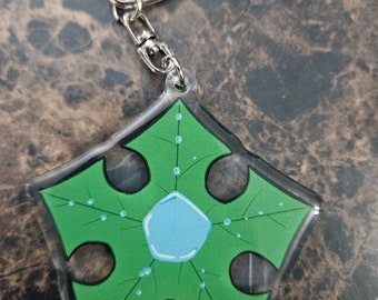 Treestar 2.5" Epoxy Acrylic Keychain