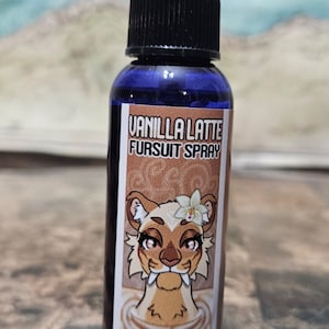2oz Vanilla Latte Fursuit Cleaning Spray