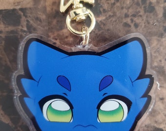 Blue Kobold 2.5" Acrylic Keychain