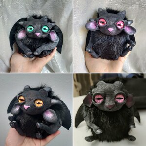 Capro satanico peluches SU ORDINAZIONE, posable-doll ooak one of a kind, decorazione spaventosa animale fantasy, plush animale creepy cute immagine 6