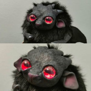 Capro satanico peluches SU ORDINAZIONE, posable-doll ooak one of a kind, decorazione spaventosa animale fantasy, plush animale creepy cute immagine 9