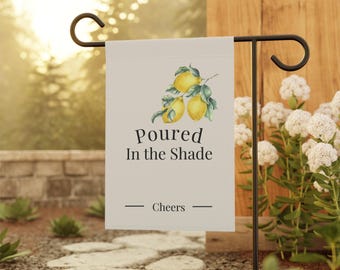 Lemon Garden Flag Summer Decoration Patio Design Watercolor White Background Cheers Text Canvas Material Outdoor Display Shade Refreshing