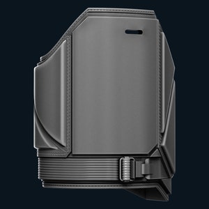 May include: A gray tactical vest with a segmented design and a buckle closure.