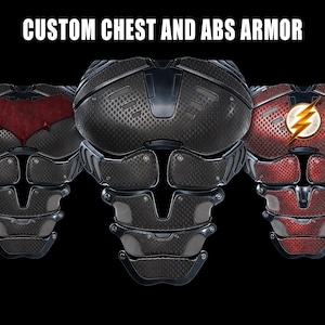 Conjunto de armadura de pecho y abdominales personalizado para impresión 3D / ARCHIVO DIGITAL