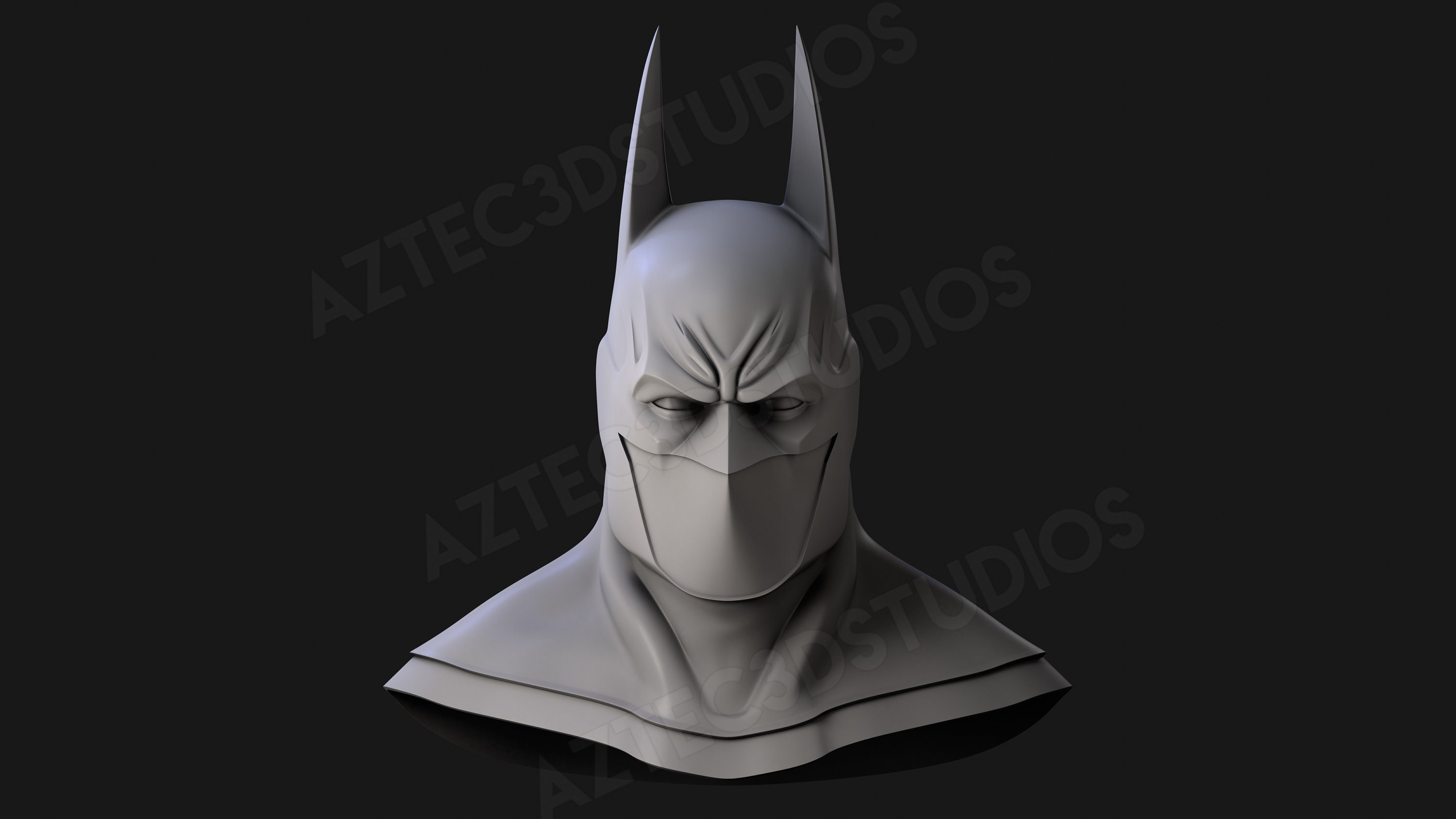 Batman Arkham Asylum Cowl 3D Print File | Etsy