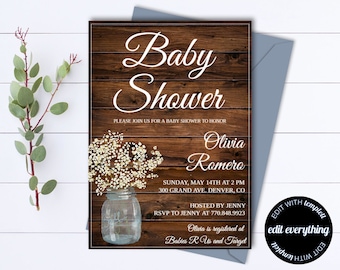 baby shower template etsy