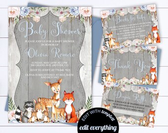 baby shower invite etsy