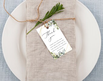 Editable Wedding Favor Tag Template Greenery Wedding Favor Tag Printable Thank You Gift Tag Eucalyptus Shower Tag Wedding Shower Tag VENETO