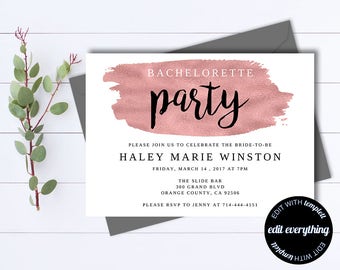 Printable Bachelorette Party Invitation Template - Printable Bachelorette Invite - Bachelorette Weekend - Instant Download Bachelorette Card