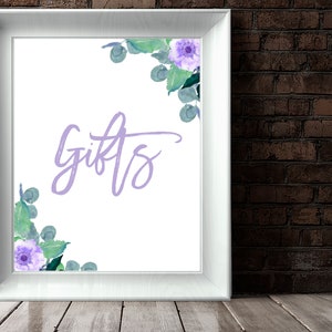 Floral Gift Table Sign Floral Gifts Baby Shower Sign Baby Shower Gift Table Sign Floral Gifts Table Sign Baby Shower Decor Baby Shower