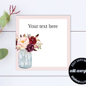 Printable Bridal Shower Favor Tags Template - Instant Download Bridal Shower Tags - Bridal Shower Thank You Tags - Bridal Shower Gift Tags