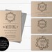 Kraft Wedding Invitation Template Kraft Invitation Template Instant