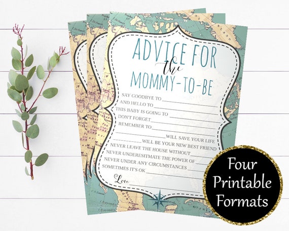 Baby Shower Words Card Baby Shower Words Card