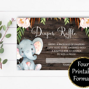 Diaper Raffle Ticket Baby Shower Games Diaper Raffle Card Baby Shower Diaper Raffle Template Instant Download Diaper Raffle Card