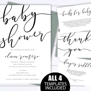 Simple Baby Shower Invitation Template Modern Baby Shower Invitation Template Printable Gender Neutral Baby Shower Invitation Template