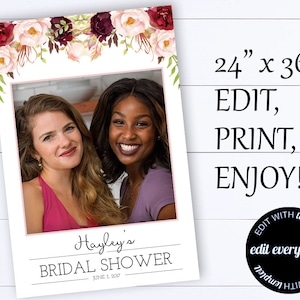 Floral Photobooth Rahmen Instagram Rahmen Prop Instagram Prop Instagram Ausschnitt Instagram Photo Prop Instagram Zeichen Instagram Photo Frame