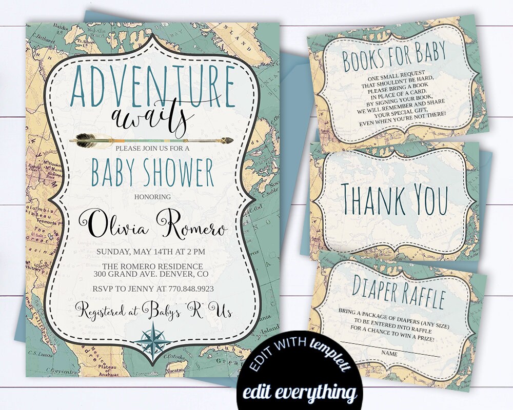 Adventure awaits hotsell baby shower