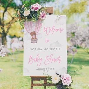 Bear Baby Shower Welcome Sign Baby Welcome Sign Teddy Bear Baby Shower Decor Welcome Shower Sign Printable Welcome Sign Printable Sign