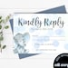Elephant Baby Shower RSVP Card Baby Shower Response Card RSVP Cards ...