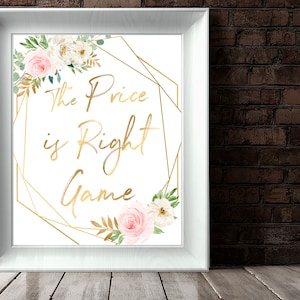 The Price is Right Baby Shower Sign The Price is Right Baby Shower Games The Price is Right Baby Shower Activity Printable Price is Right