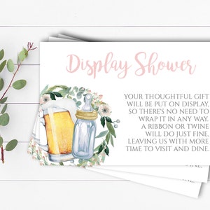 Baby is Brewing Display Shower Insert Card Display Baby Shower Insert Card Display Shower Baby Shower Insert Card Printable Display Shower