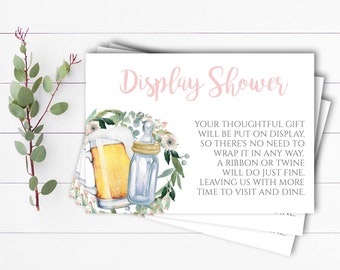 Baby is Brewing Display Shower Insert Card Display Baby Shower Insert Card Display Shower Baby Shower Insert Card Printable Display Shower
