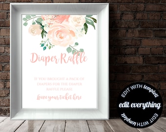 Baby Shower Diaper Raffle Sign Printable Baby Shower Diaper Raffle Sign Printable Baby Shower Game Printable Baby Shower Raffle