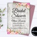 Rustic Bridal Shower Invitation Template Bridal Shower Invite Floral ...