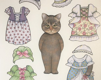 cat paper dolls