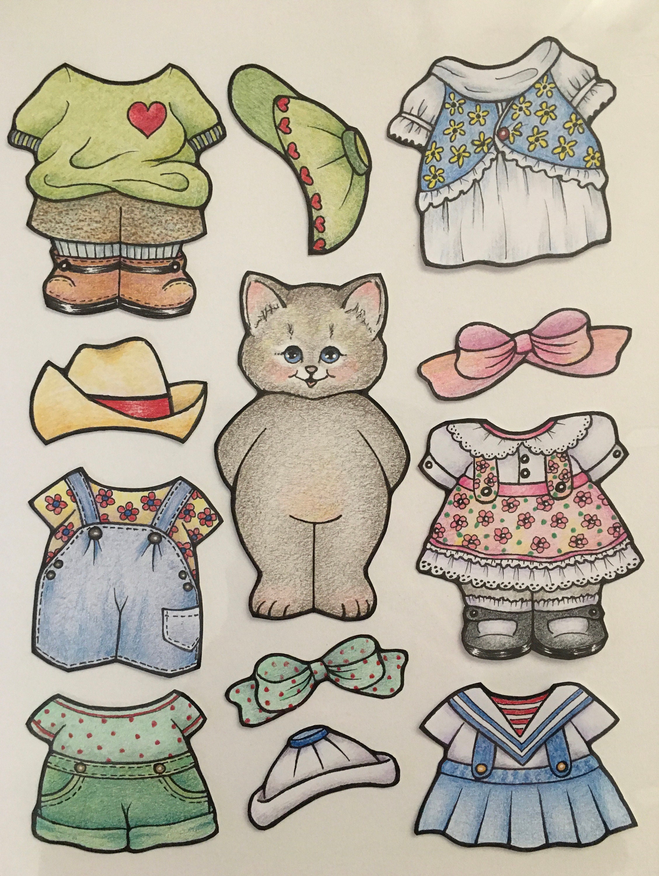 Clothes for Magnetic Paper Doll Collection