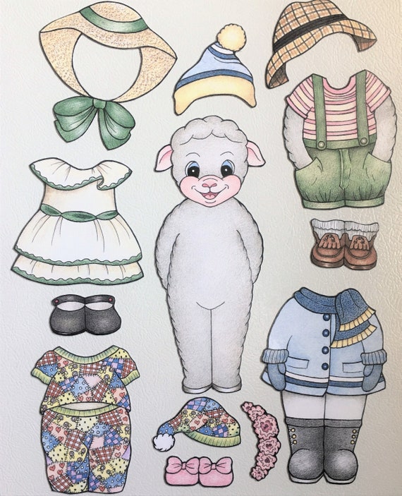 magnetic paper dolls for refrigerator
