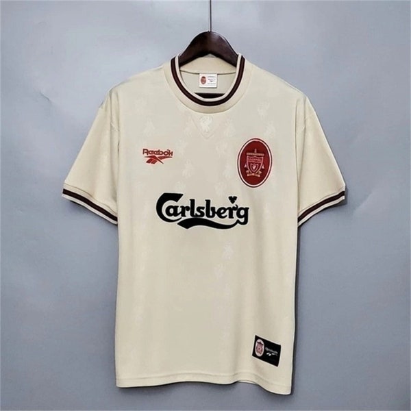 1996-97 Liverpool away Football Jersey,Soccer Jersey, Sweatshirt, Football, Retro Shirt, Vintage, Short Sleeve, Retro Jersey, Gift For Him
