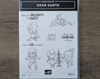 NEW Unopened Retired Stampin' Up Dear Santa Stamp Set