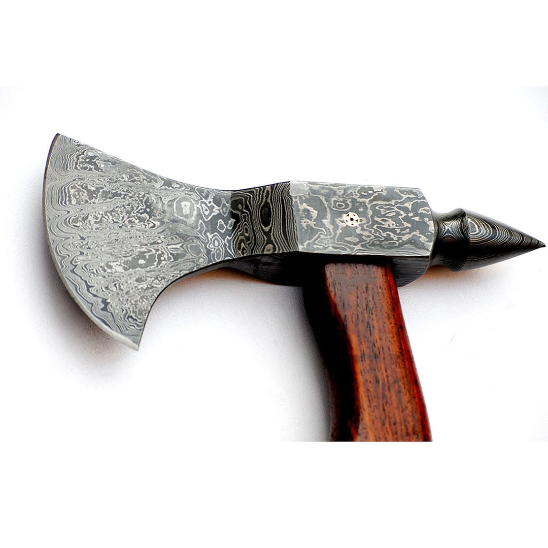 Viking Camping Axe Hatchet Axe With Ash Wood Shaft Etsy