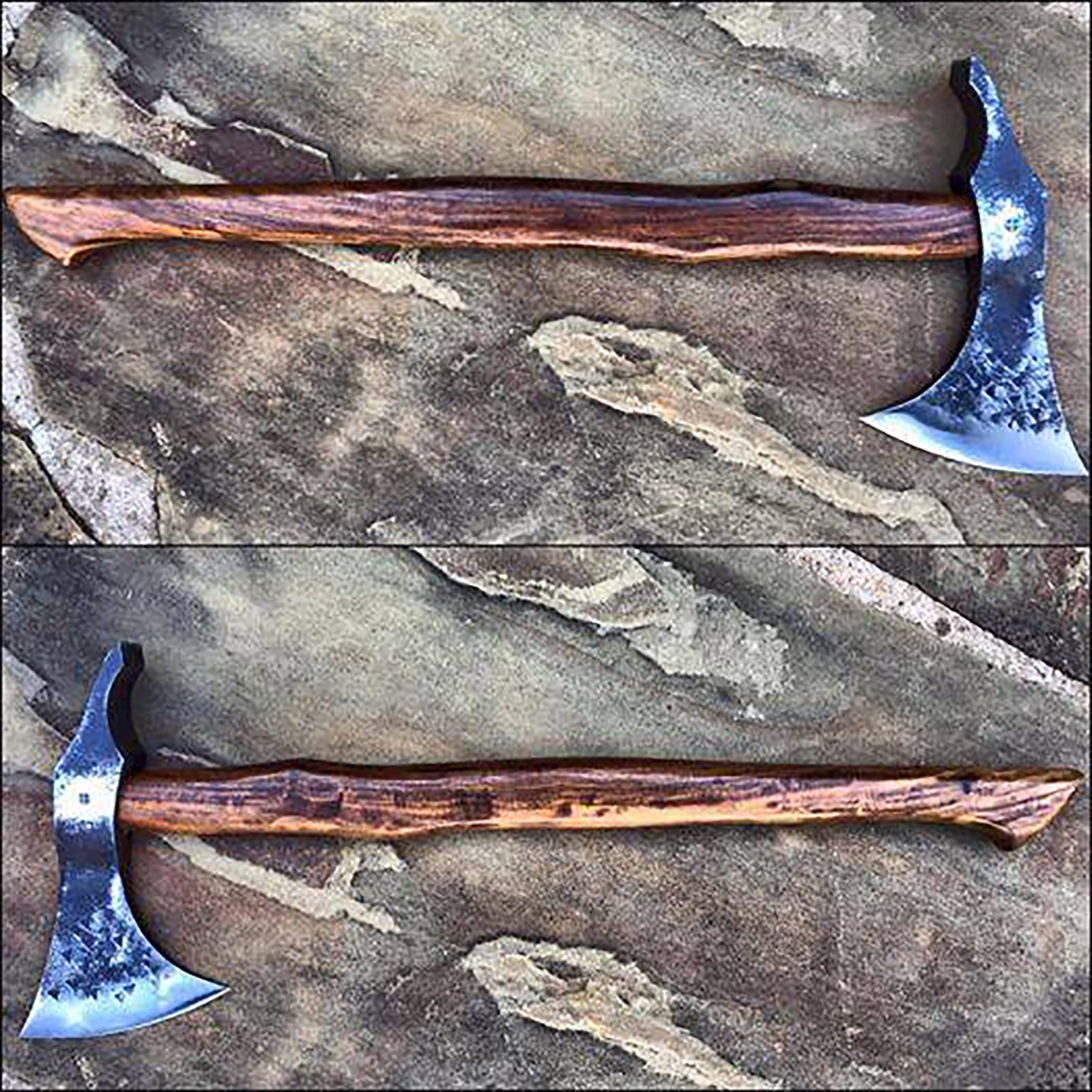 Viking Camping Axe, Hatchet Axe with Ash Wood Shaft