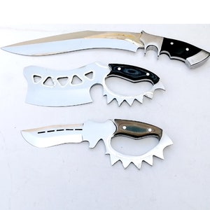 Hand forged chef&#39;s knives set- chef knife set- handmade knives - High quality remarkable Damascus kitchen knife set a Anniversary gift