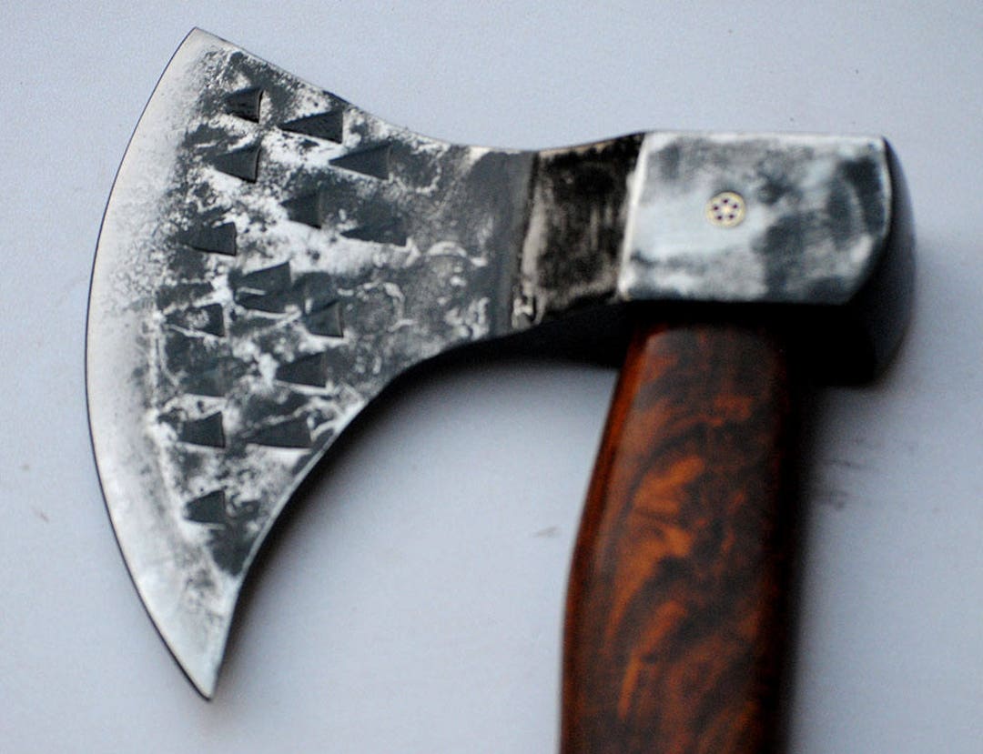 Viking Camping Axe Hatchet Axe With Ash Wood Shaft Etsy