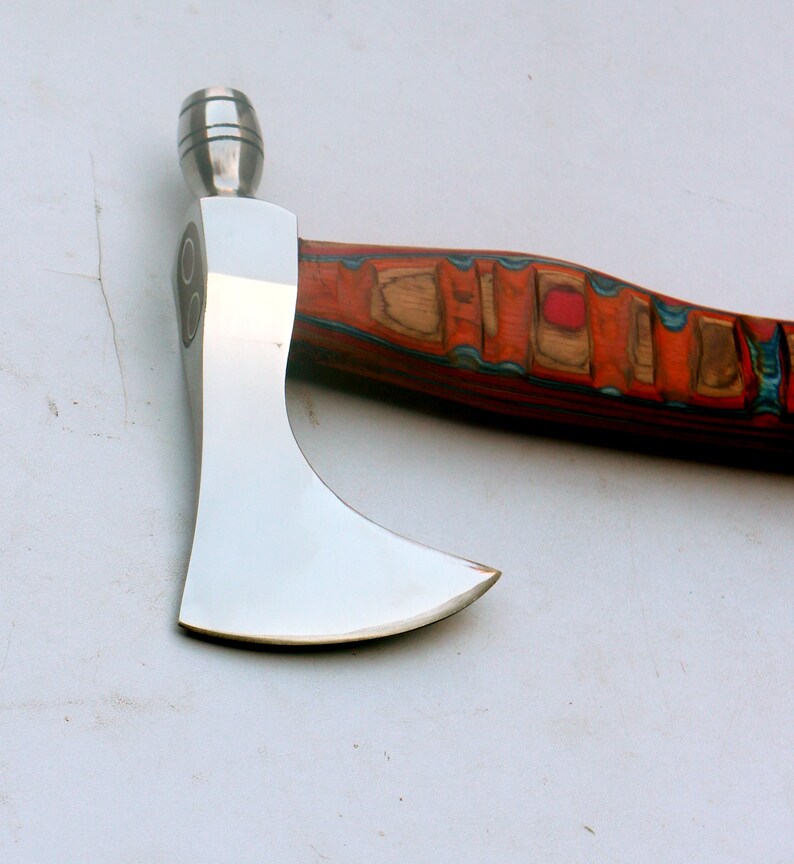 Viking Camping Axe Hatchet Axe With Ash Wood Shaft Etsy Australia