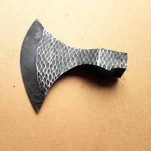 Viking Forged Camping Axe, Hatchet Axe with Shaft, Personalized Wedding Anniversary Gifts For Husband, Gift for Him Vikings Axes Head