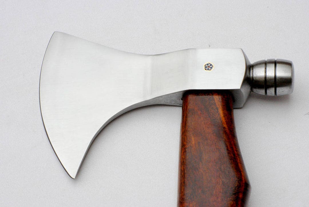 Viking Camping Axe Hatchet Axe With Ash Wood Shaft Etsy