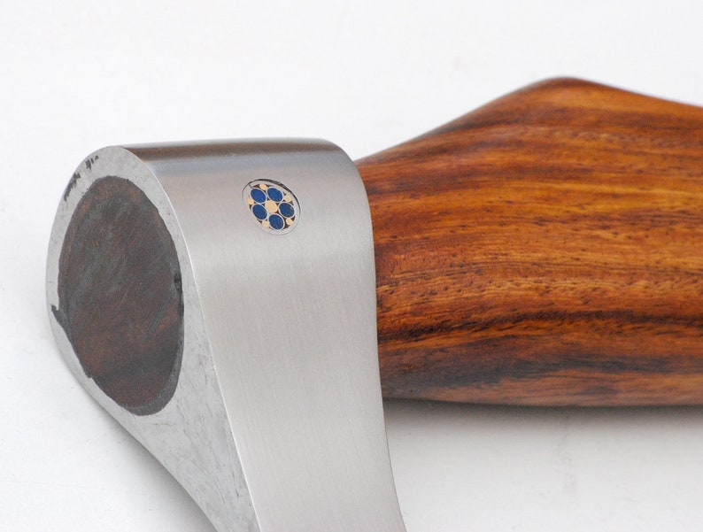 Hand forged 5160 spring steel steel bearded tomahawk axe