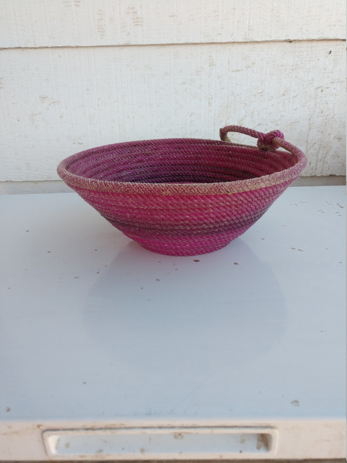 Hand made rope bowl Etsy