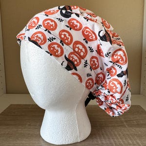 Surgical Hat | Cotton Scrub Cap | Halloween Scrub Cap | Bouffant Surgical Cap | OR Cap | Euro Scrub Caps | Skull Caps | Pumpkin Heads