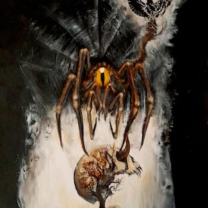 Daemonic Integration Occult painting hardpaper