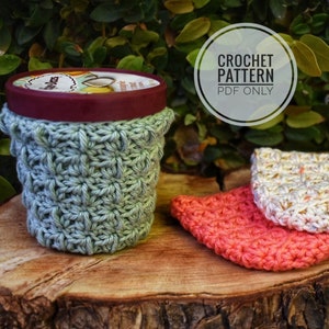 LOST RIVER Pint Cozy | Crochet Pattern | Ice-cream Cozy | Cozy| Pint Cozy | Cozy for Ice-cream | Ice-cream Pint Cozy