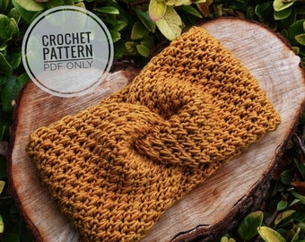 PAYTON HEADWRAP | Crochet Pattern | Crochet Headwrap | Crochet Headband | Headwrap | Headband | Crochet Ear Warmer | Crochet | Winter