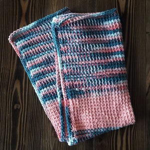 The COTTAGE KITCHEN TOWEL Pattern - Tunisian Crochet